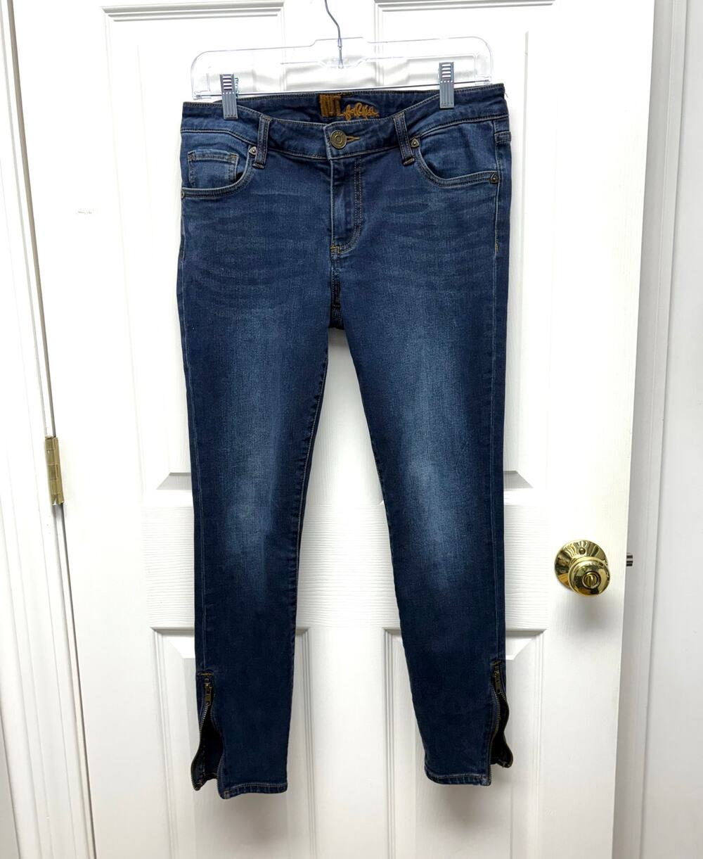 Kut From the Kloth Jeans Skinny Zip Ankle Medium Wash Size 6 style kp7019ma2